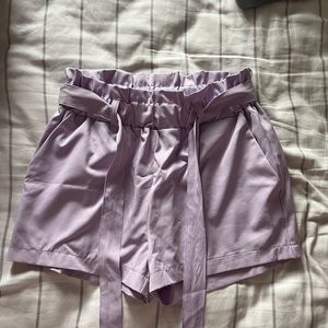 Purple dress shorts